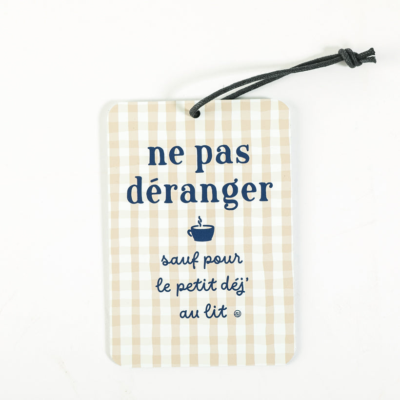 Mini plaque décorative ne pas déranger
