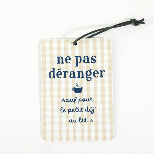 Mini plaque décorative ne pas déranger
