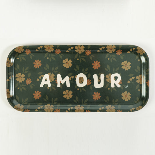 Plateau rectangle amour