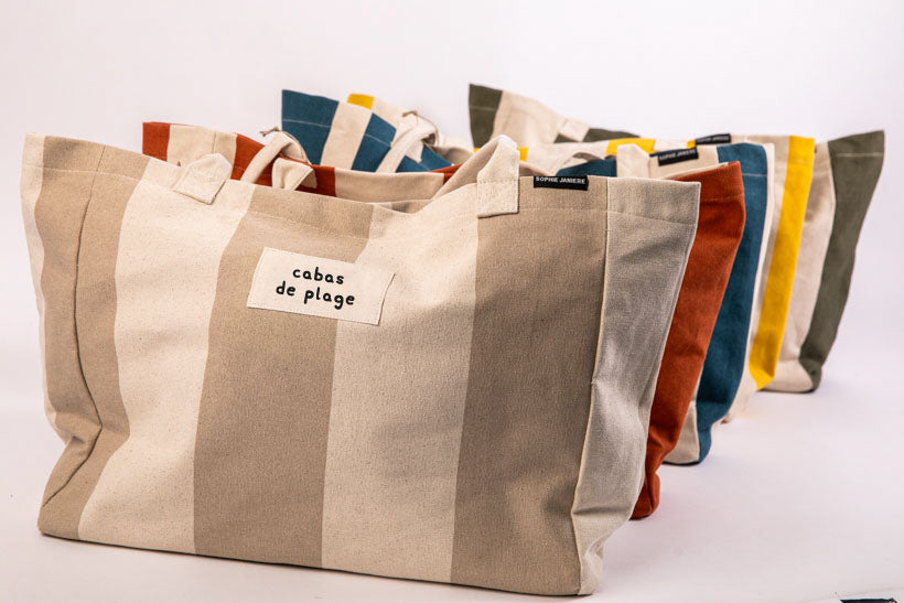 Sac Anouck (rayures) cabas de plage