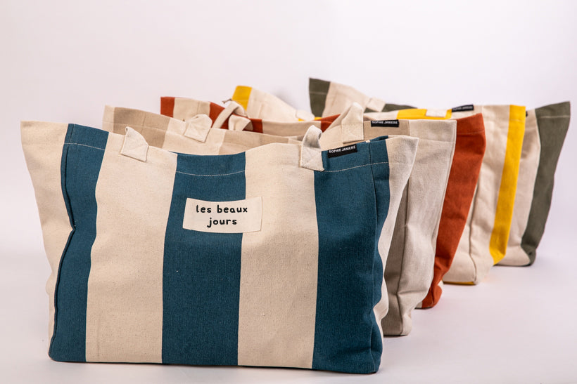 Sac Anouck (rayures) les beaux jours