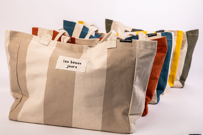 Sac Anouck (rayures) les beaux jours